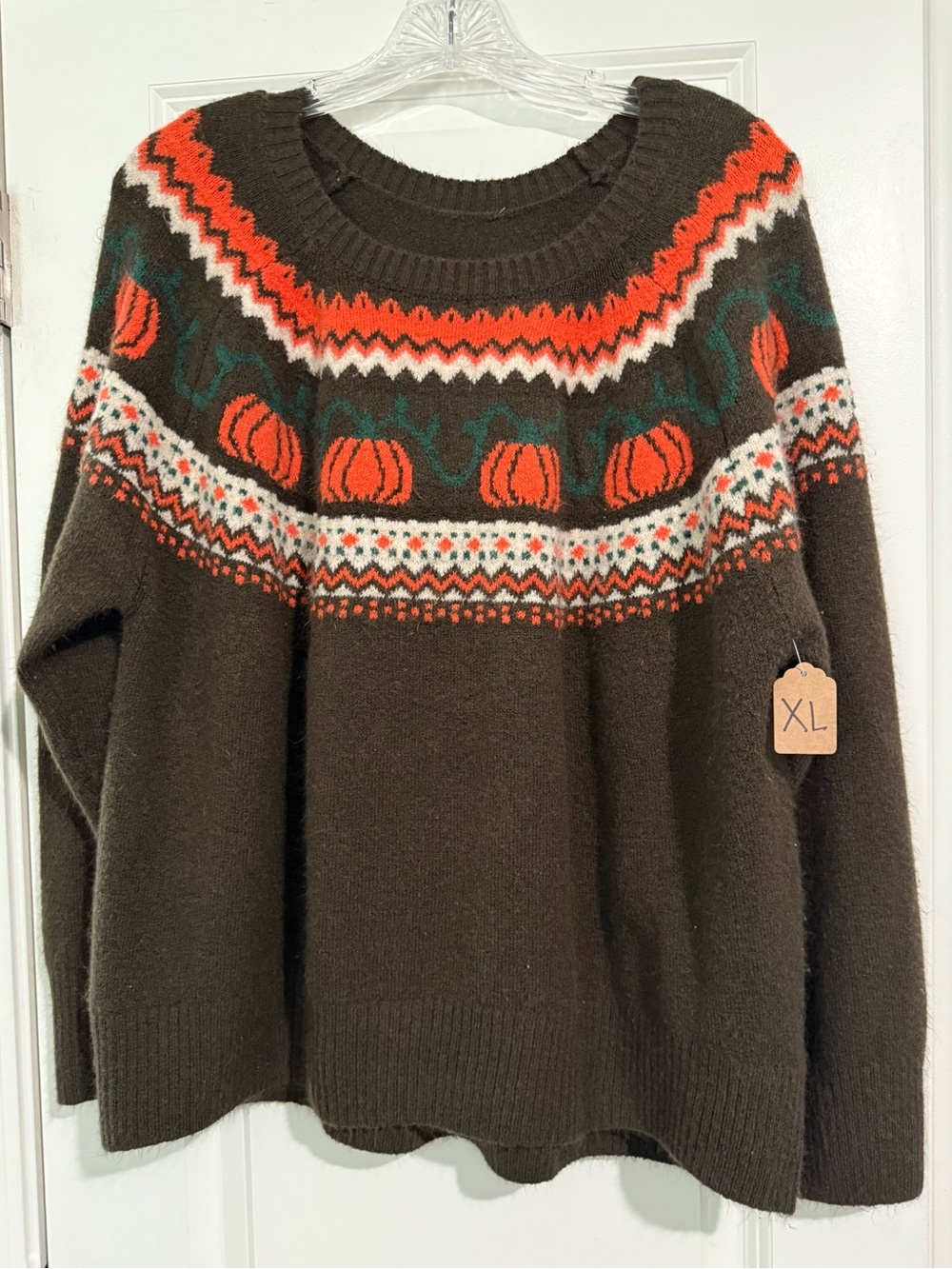Women’s xl fall sweater Halloween pumpkin autumn
